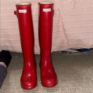 RUBY RED HUNTER BOOTS